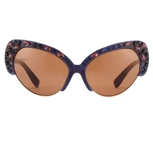 Erdem Ladies Cat Eye Brown Sunglasses EDM7C8SUN