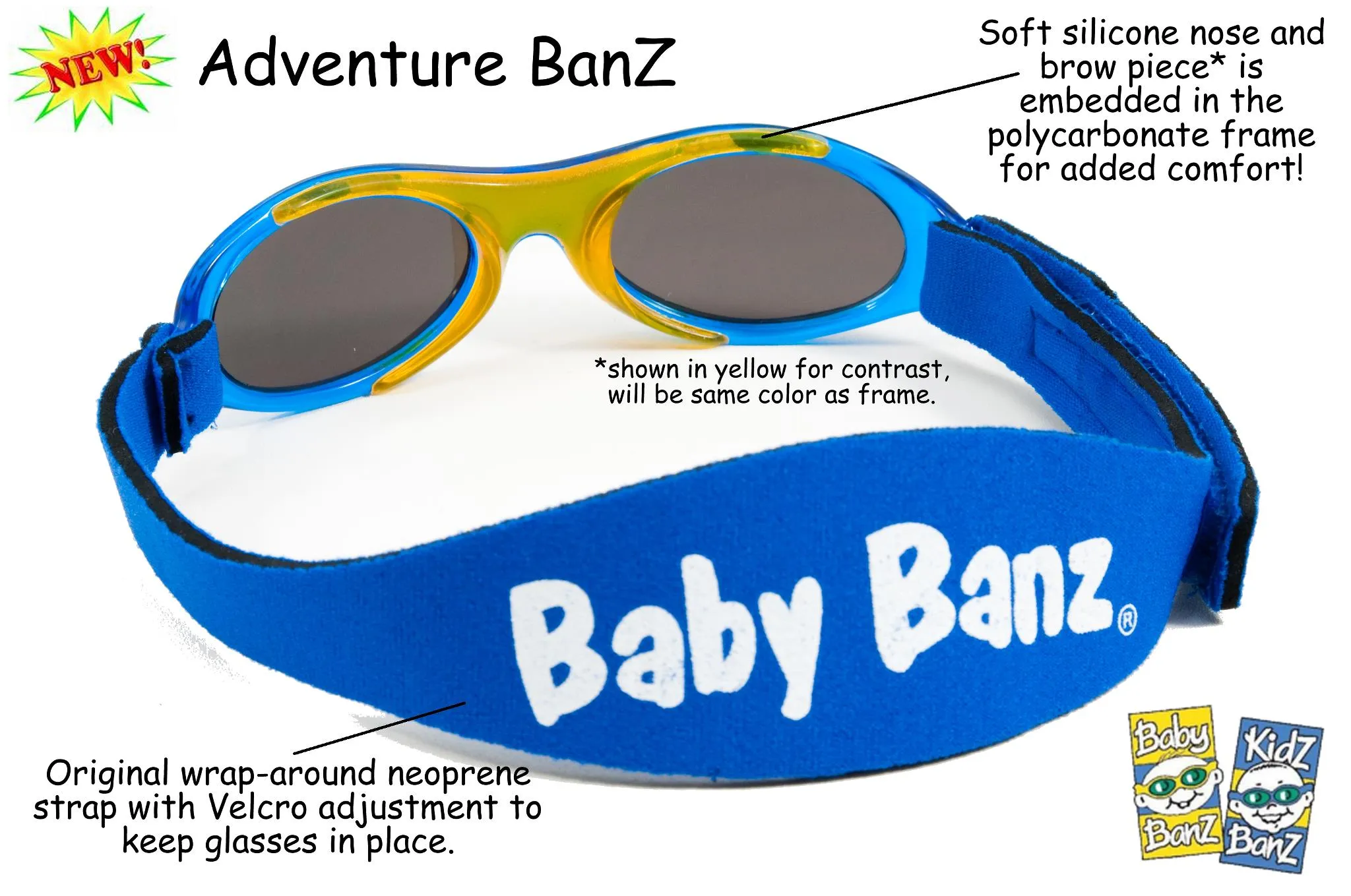 Adventure Banz Blue Camo Sunglasses for 2-5 years