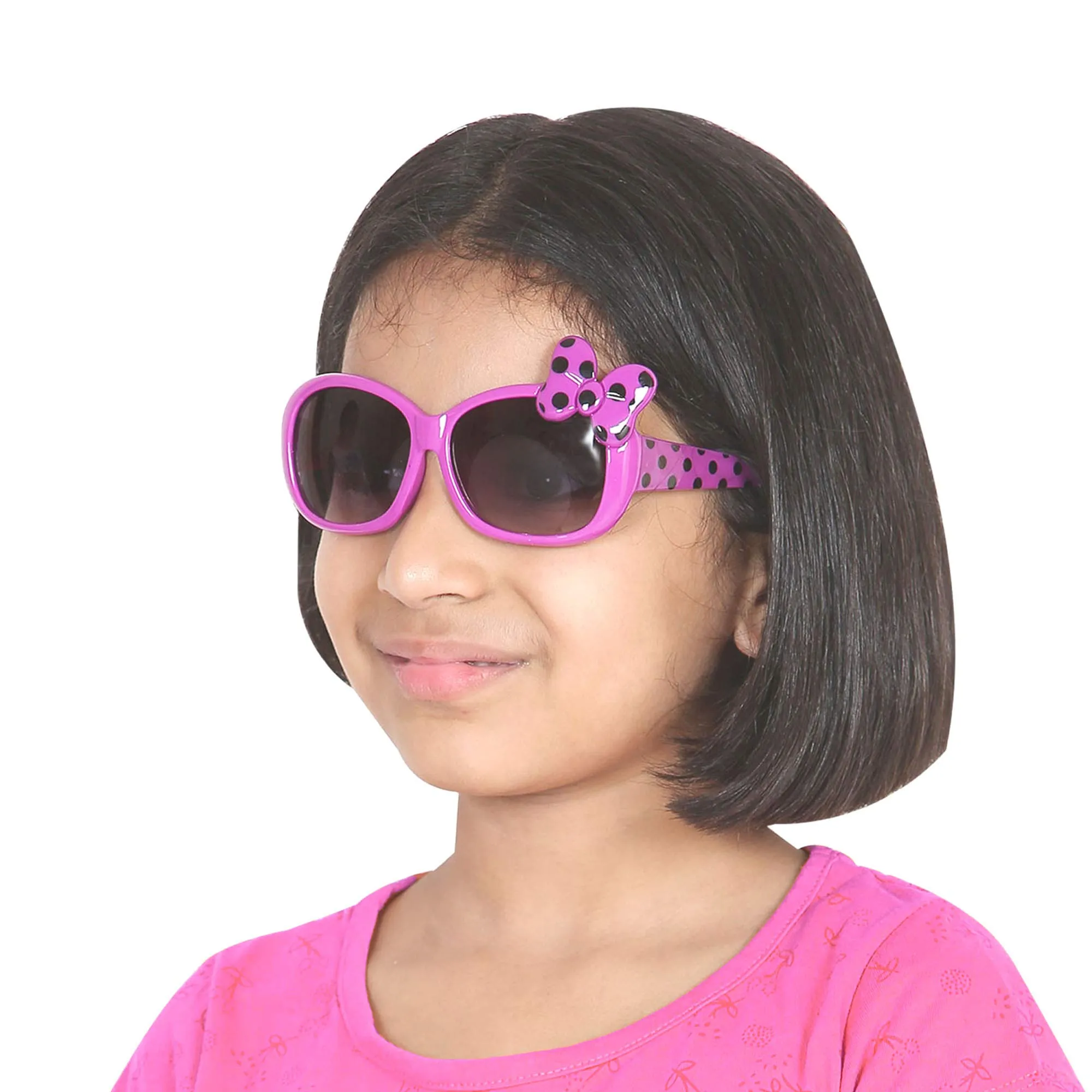 Amour UV Protected Combo Kids (5 to 10 Years) Sunglasses - Pack of 2 (Purple Red White)