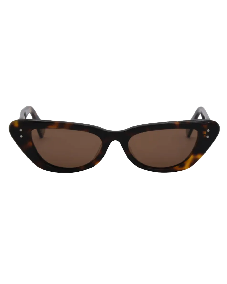 Astrid Polarised Sunglasses in Black & Smoke