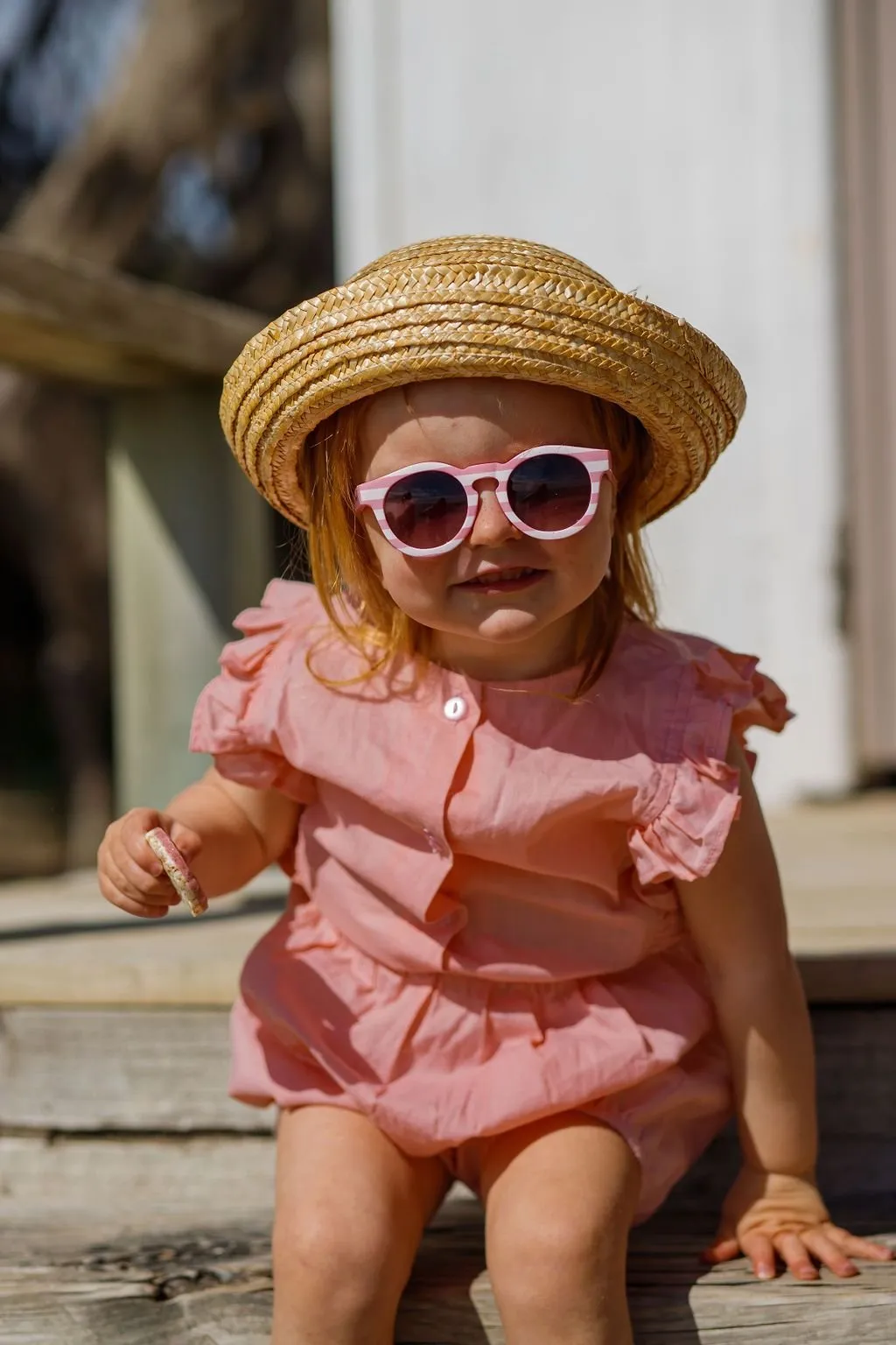 Baby Pixie Sunglasses - Pink Stripe