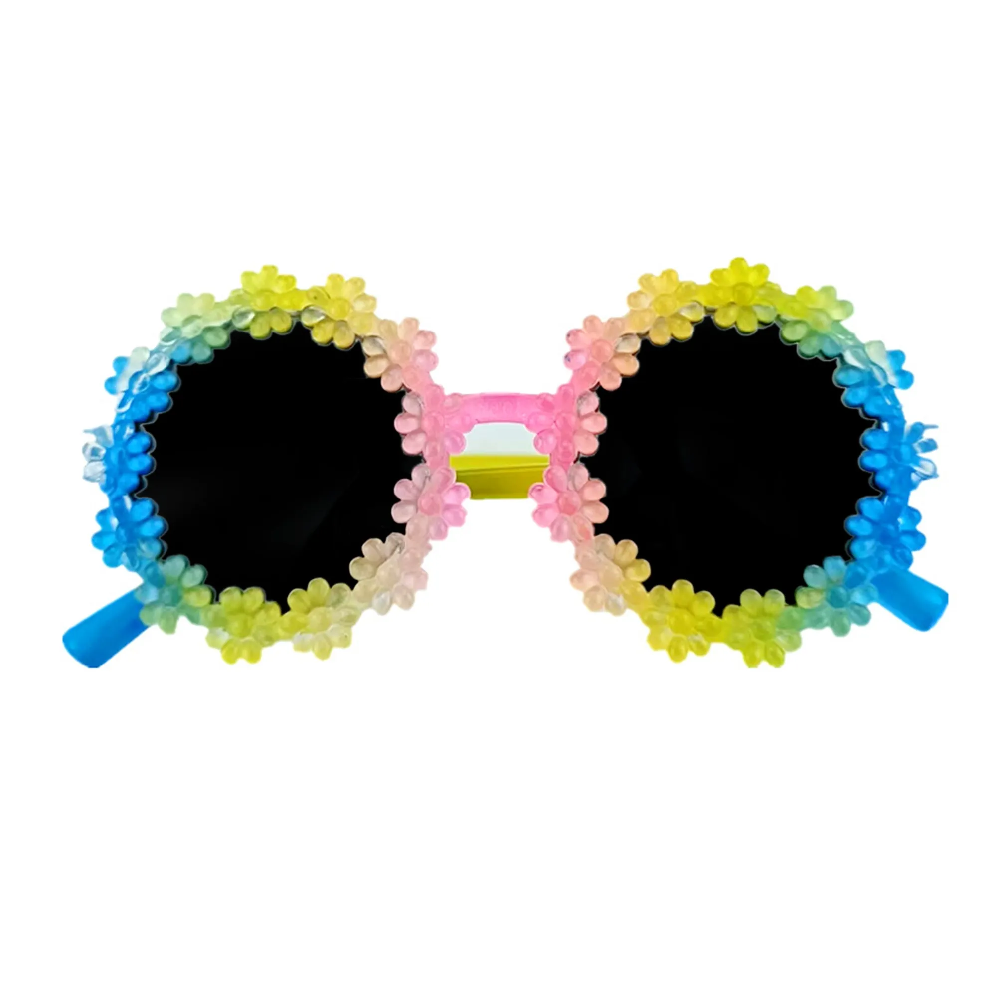 Babymoon Baby Boys Girls Round Flower Style Unisex Kids Sunglasses | 2 To 6 Year | Multi