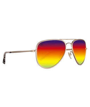 Blenders A- Series Aviators -  Arizona Sun - Gold/Red