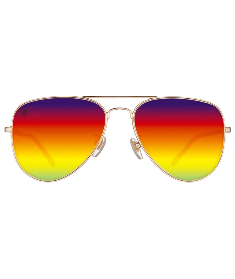 Blenders A- Series Aviators -  Arizona Sun - Gold/Red