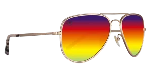 Blenders A- Series Aviators -  Arizona Sun - Gold/Red