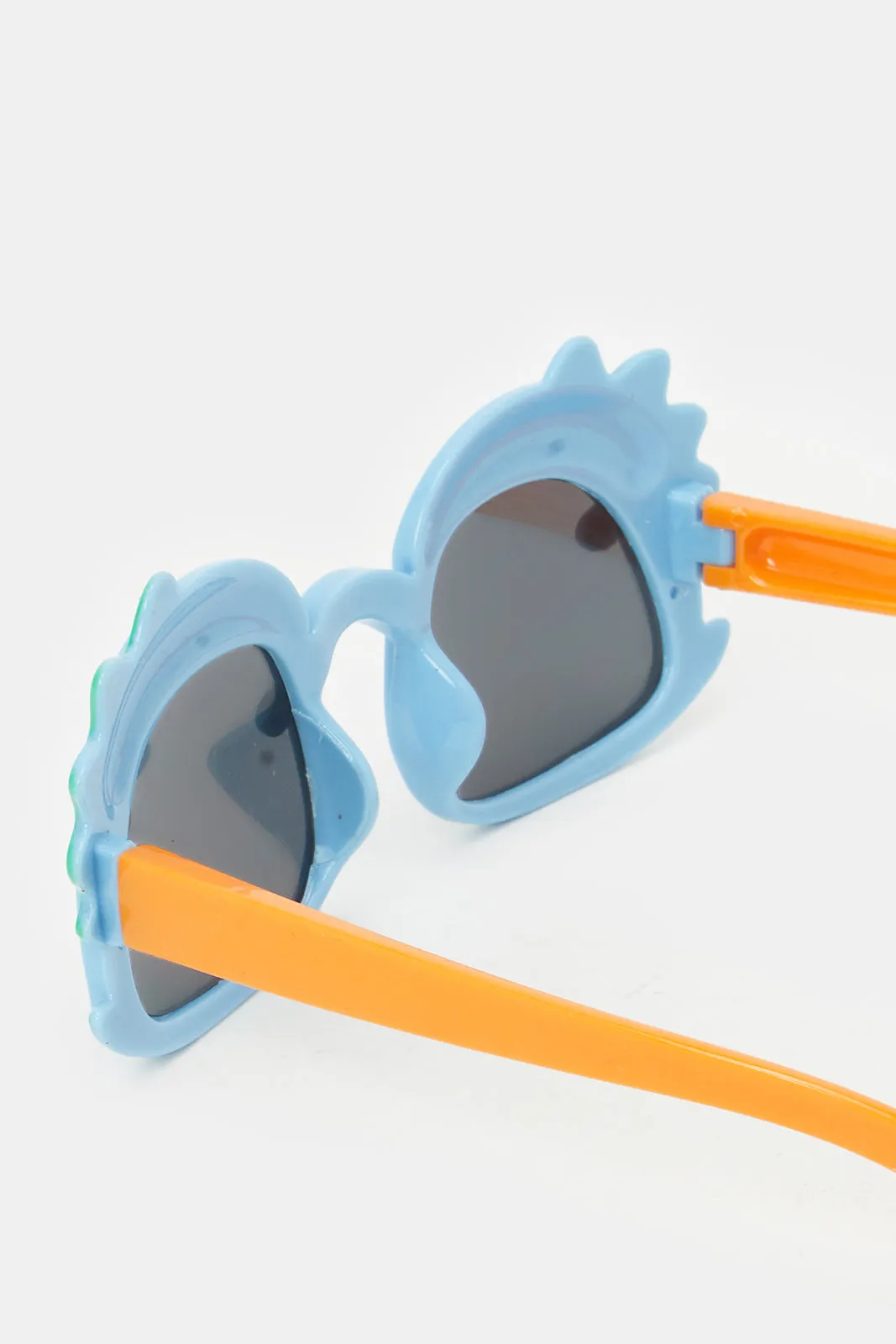 Boys Blue Character Embellished Round Sunglasses