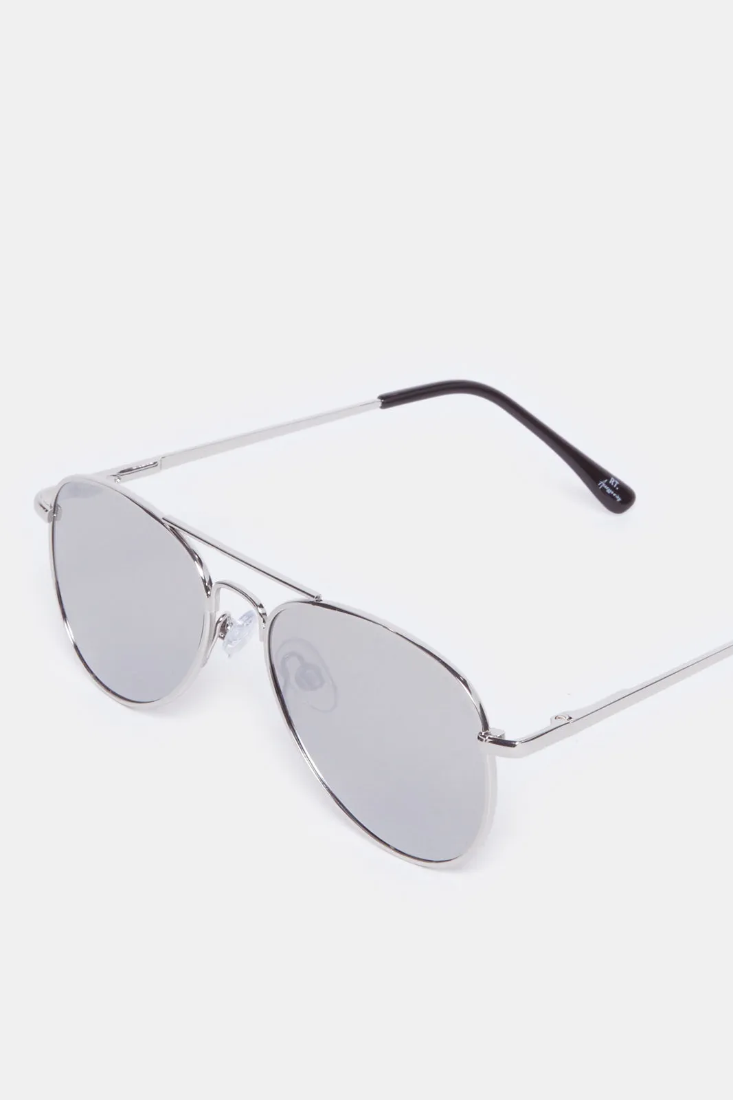 Boys Grey Aviator Sunglasses