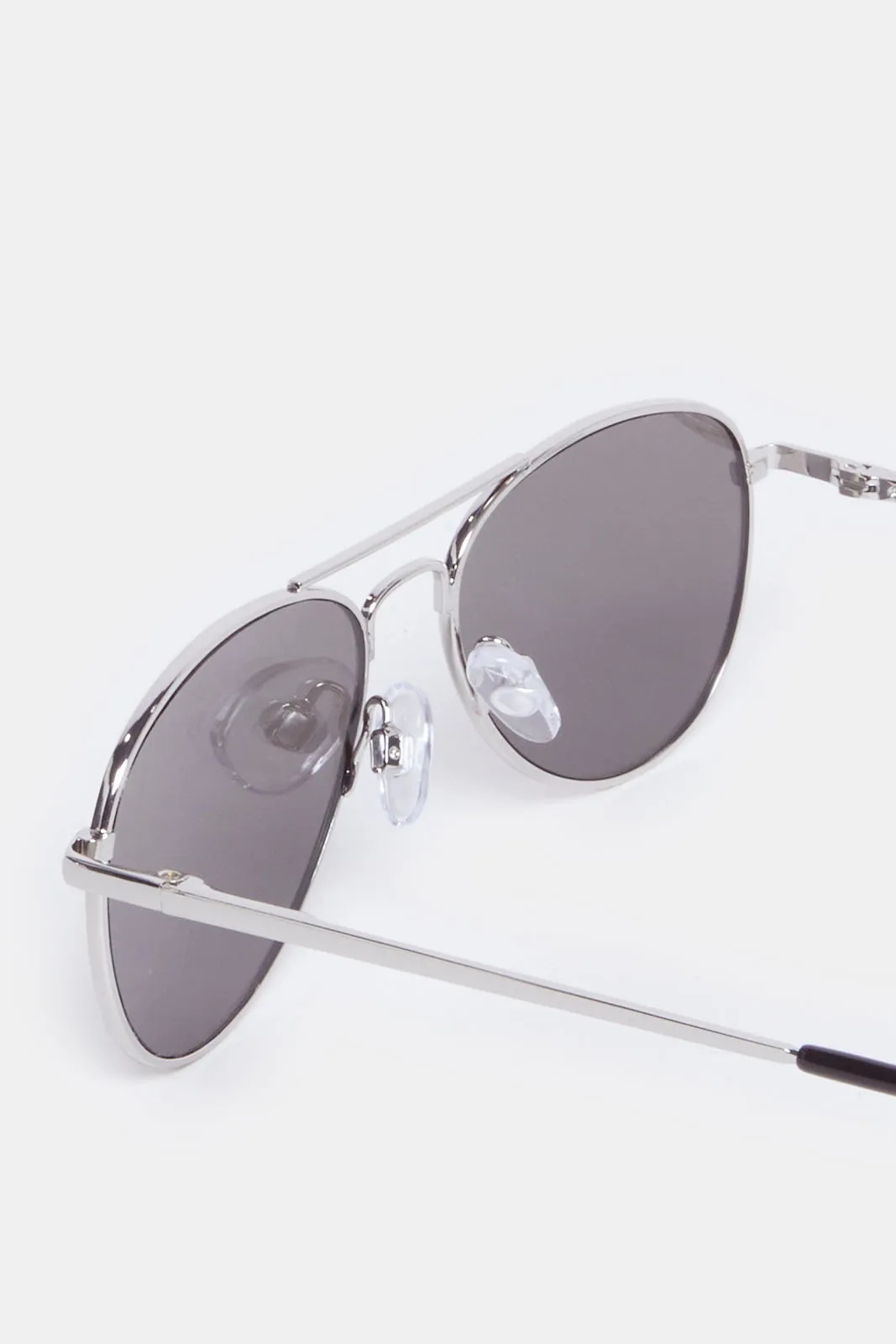 Boys Grey Aviator Sunglasses