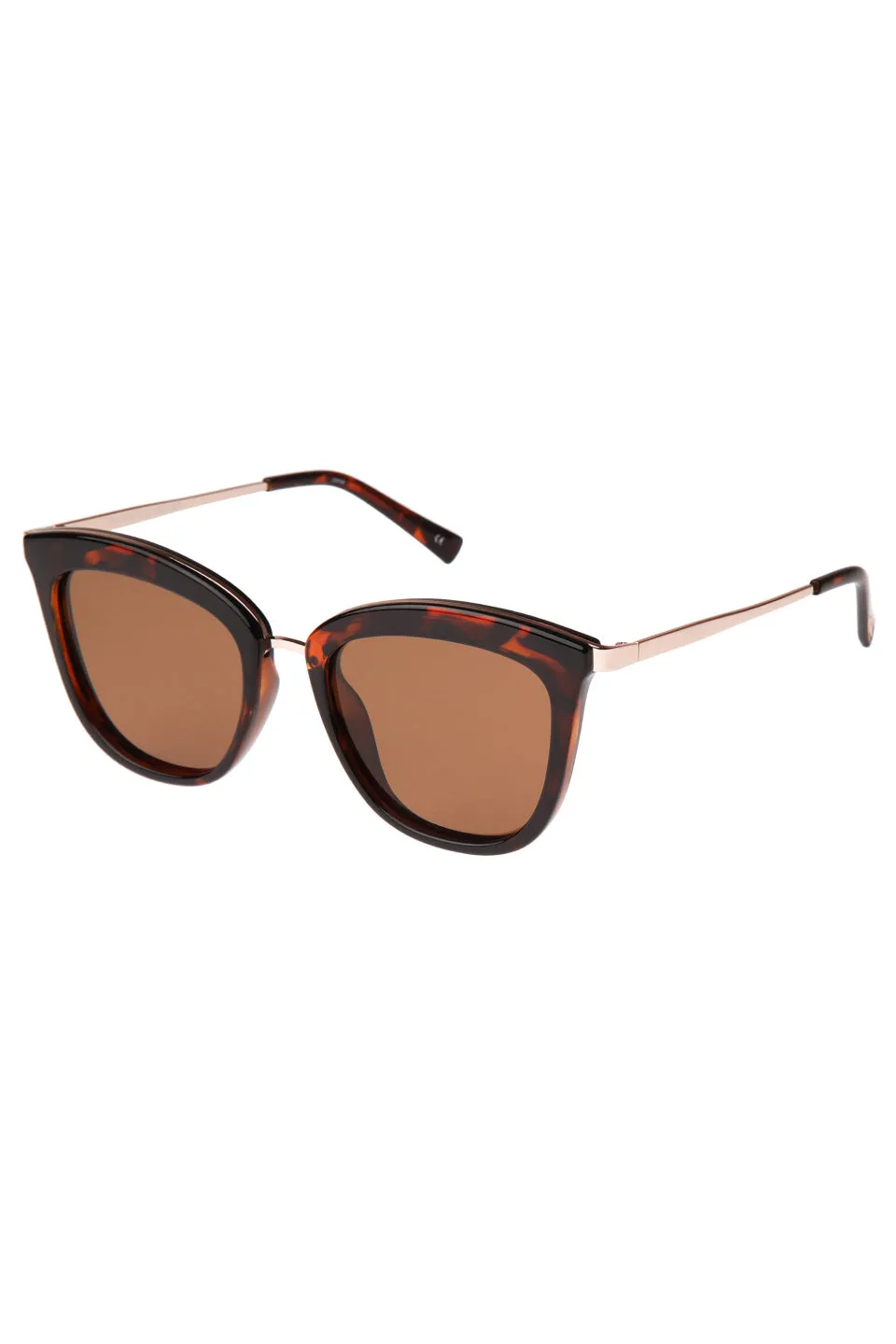 Caliente Tort Gold Arms Brown Polarised Lens Sunglasses