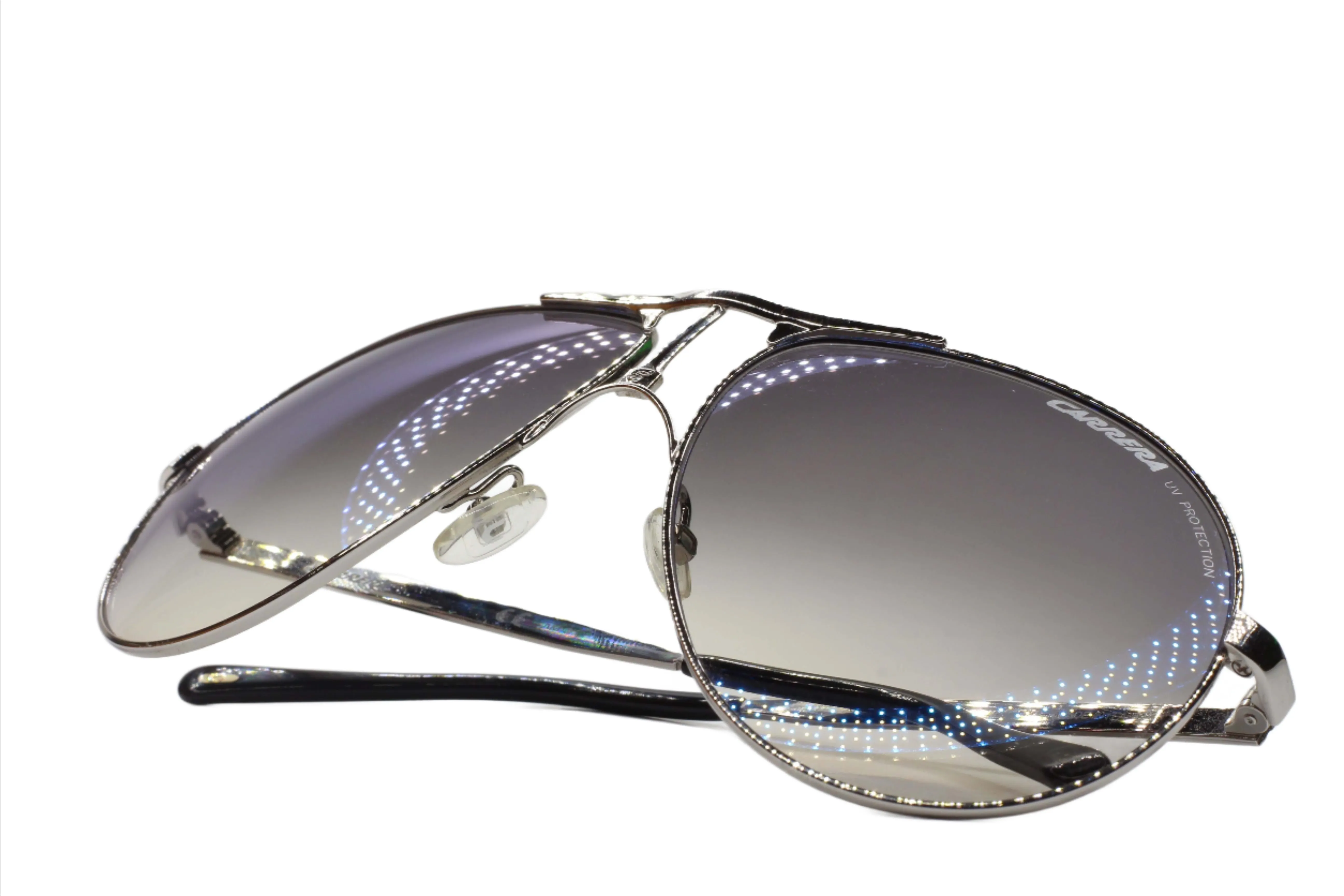 Silver Aviator Gradient Luxury Sunglasses - Carrera 1 010/KM-B, Italy-Made