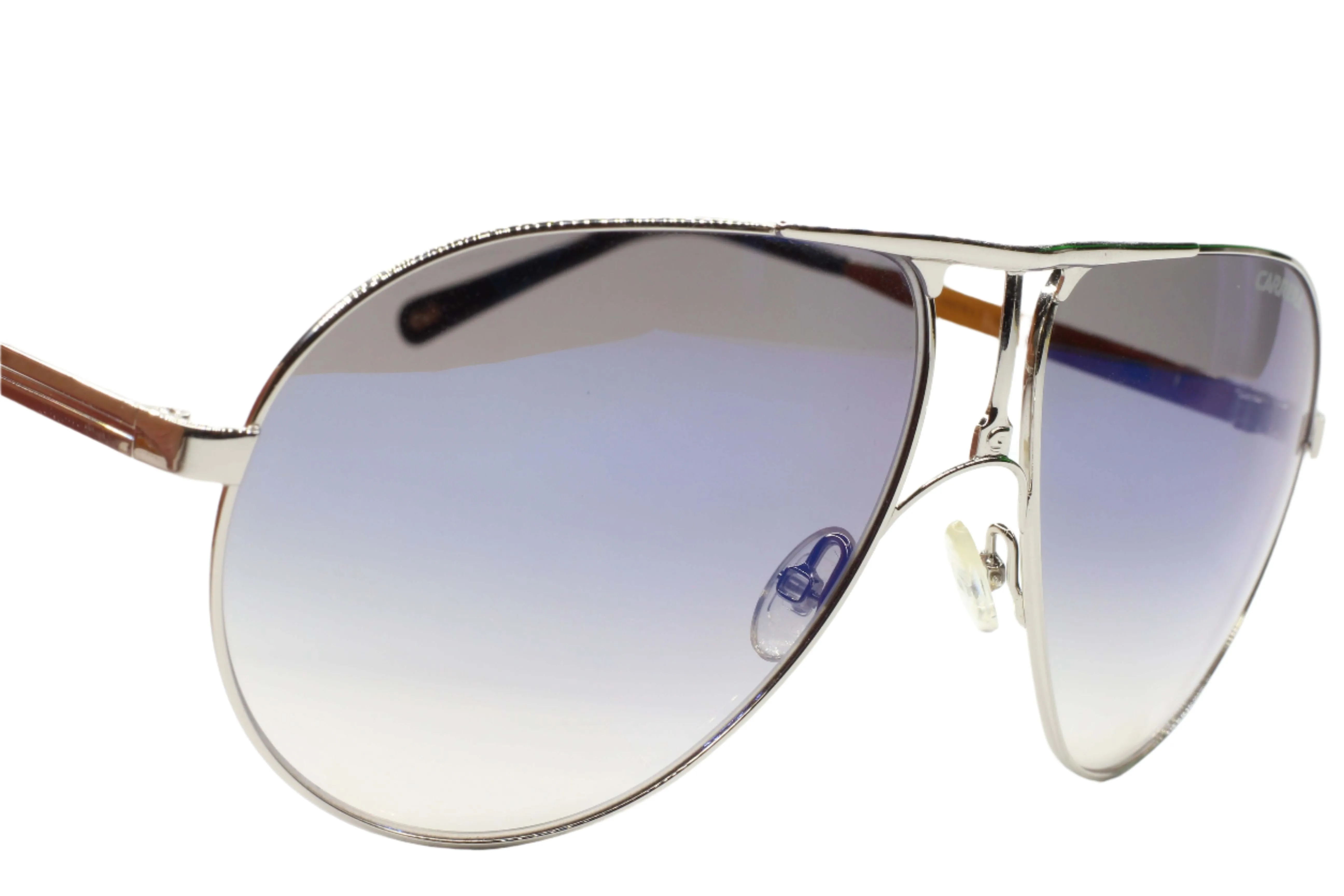 Silver Aviator Gradient Luxury Sunglasses - Carrera 1 010/KM-B, Italy-Made