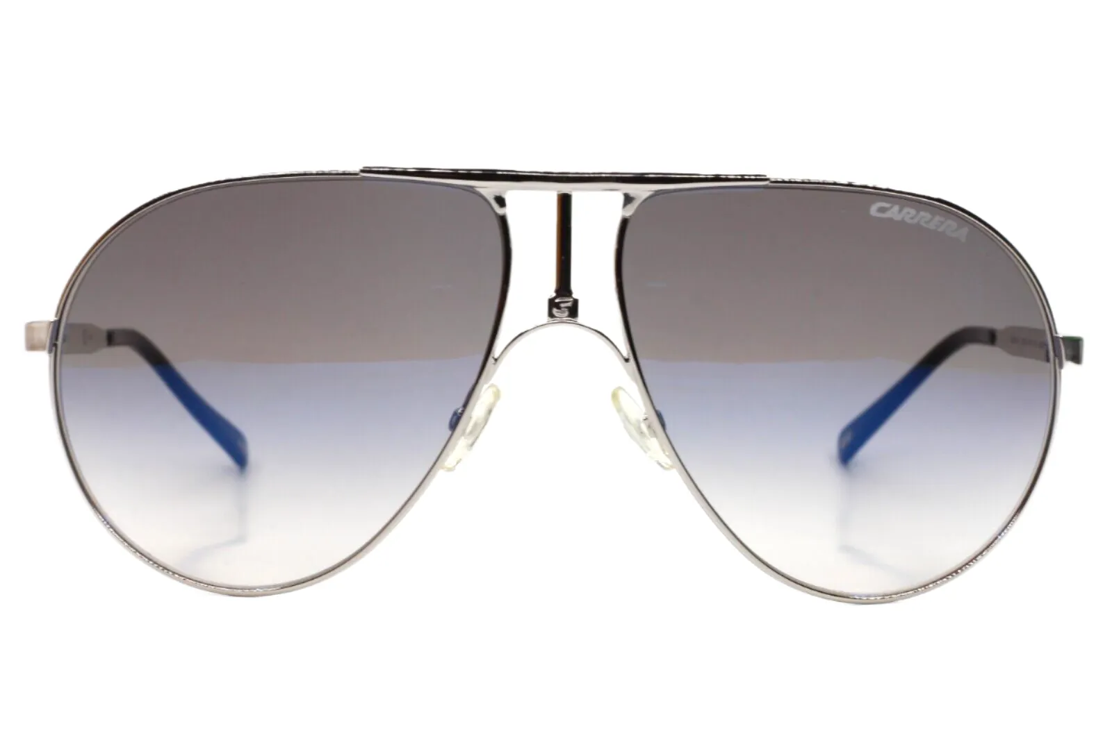 Silver Aviator Gradient Luxury Sunglasses - Carrera 1 010/KM-B, Italy-Made