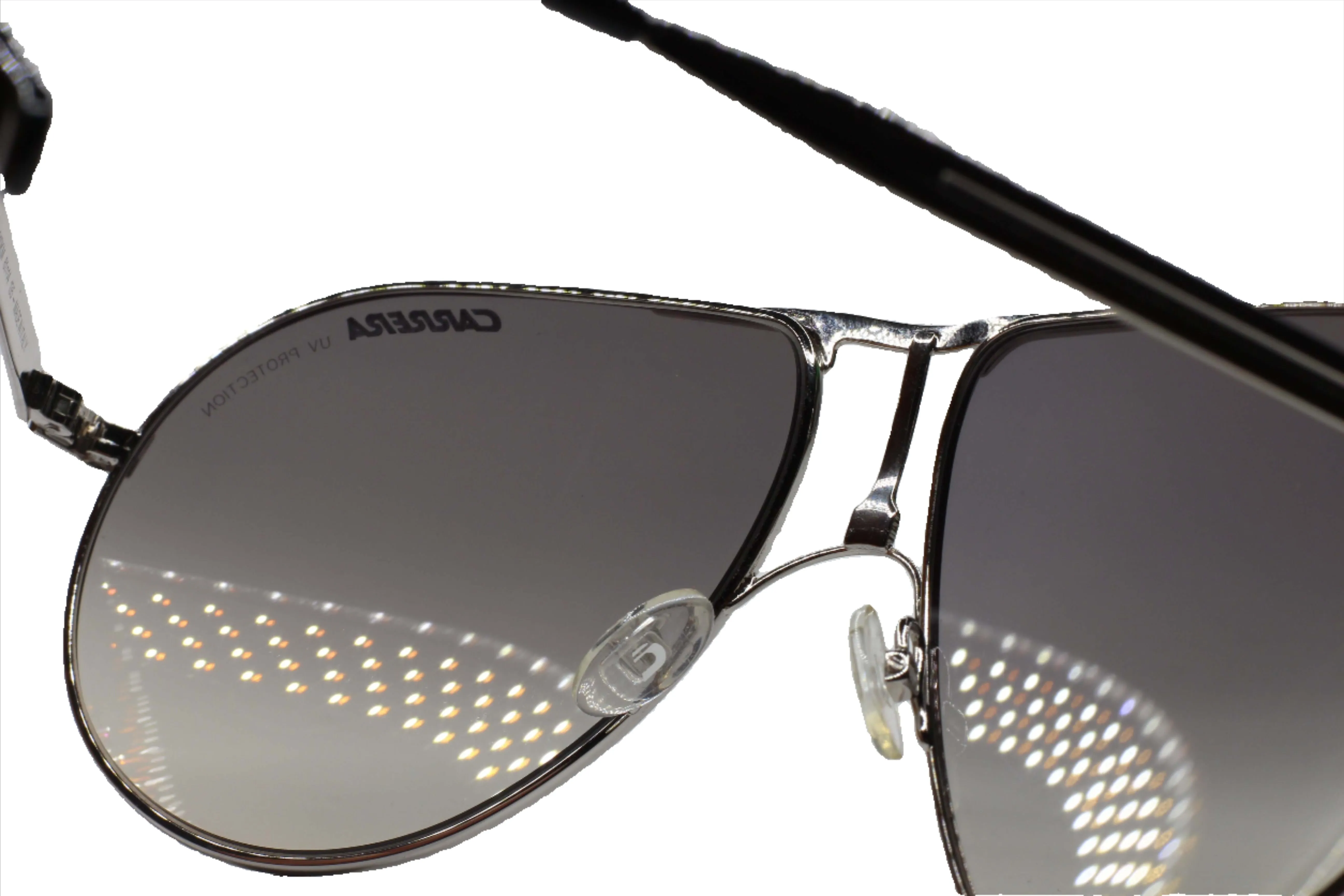 Silver Aviator Gradient Luxury Sunglasses - Carrera 1 010/KM-B, Italy-Made