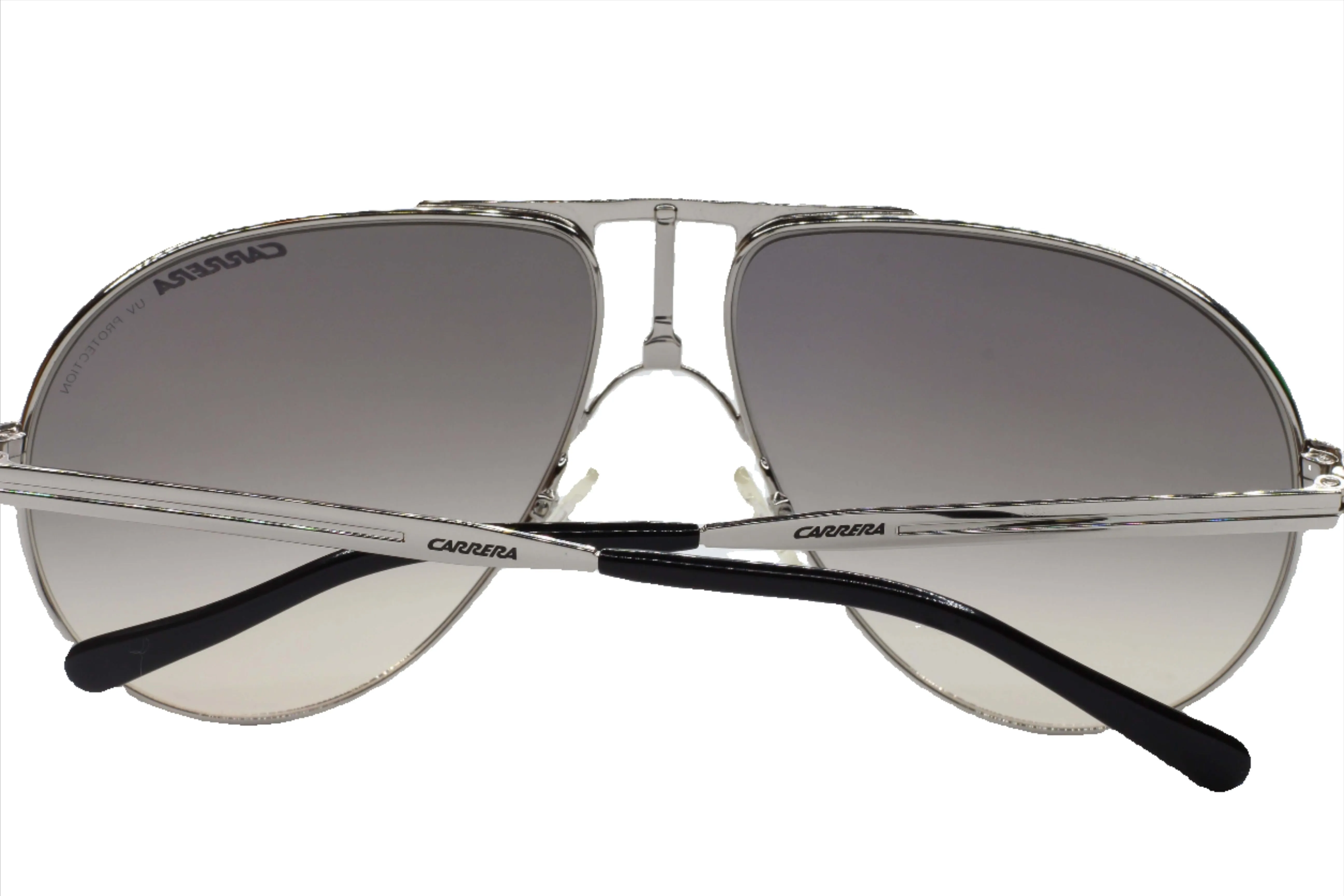 Silver Aviator Gradient Luxury Sunglasses - Carrera 1 010/KM-B, Italy-Made