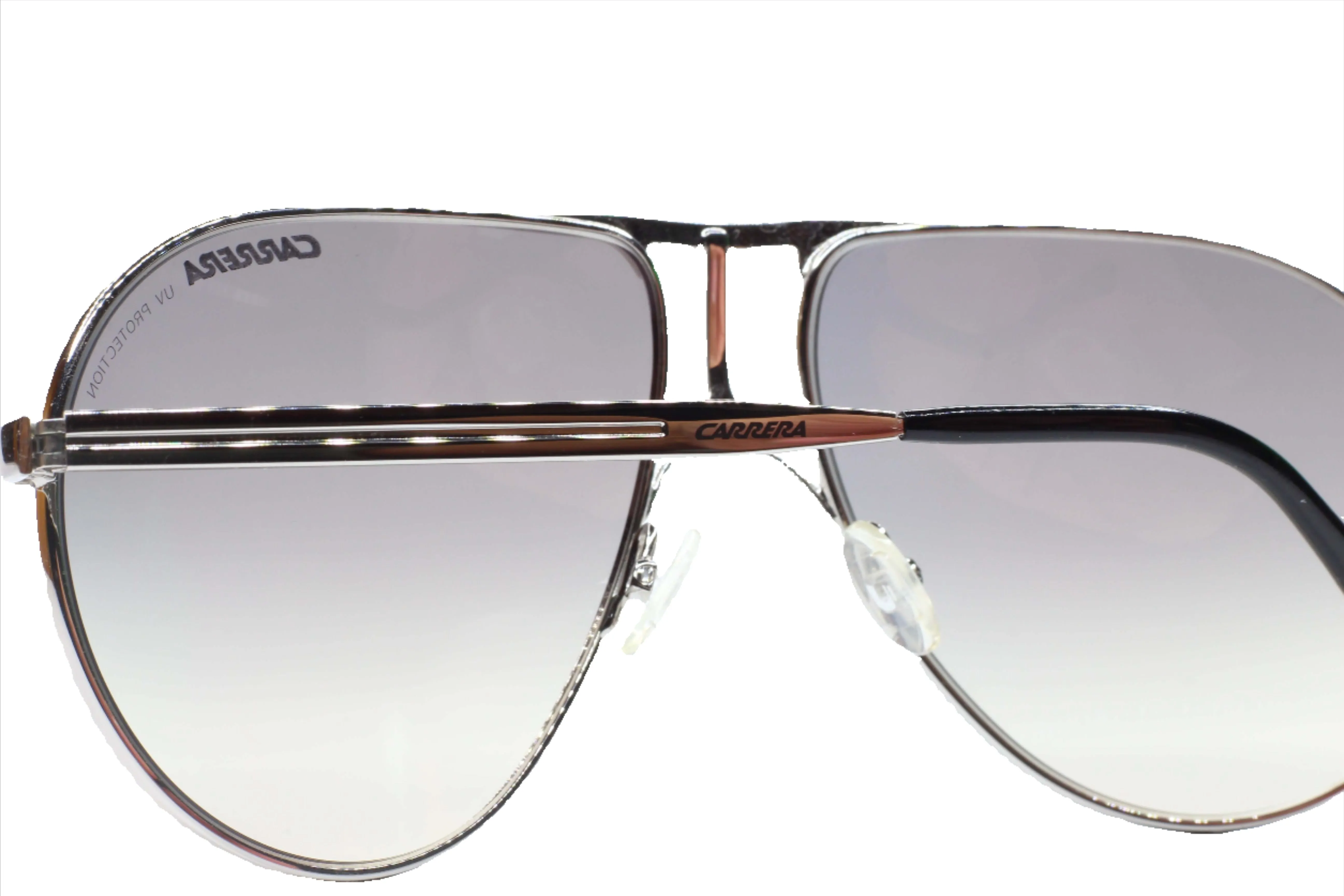 Silver Aviator Gradient Luxury Sunglasses - Carrera 1 010/KM-B, Italy-Made