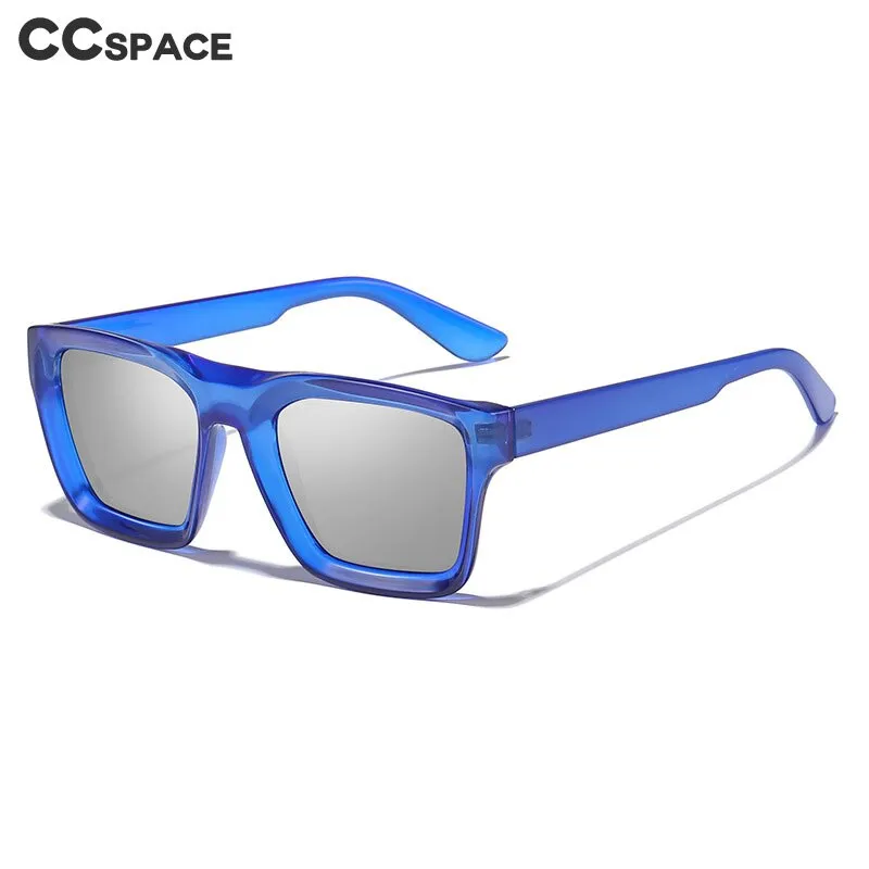 CCspace Unisex Full Rim Square Acetate UV400 Sunglasses 56155