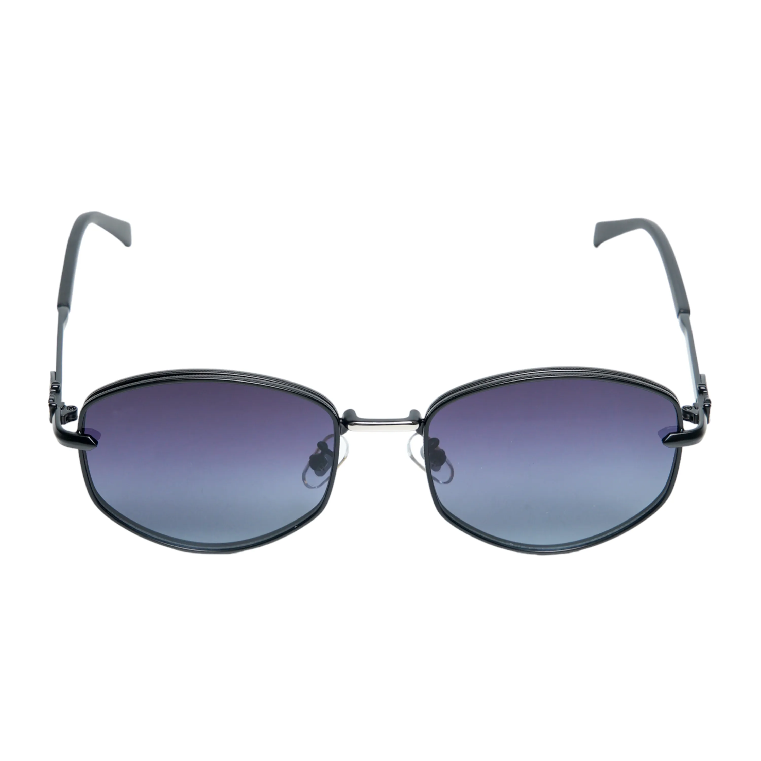 Chokore Classic Round Metal Sunglasses (Black)