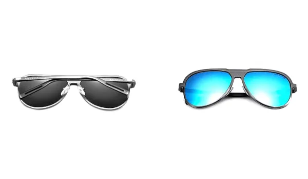 Classy Men Blue Polarized Luxury Aviators