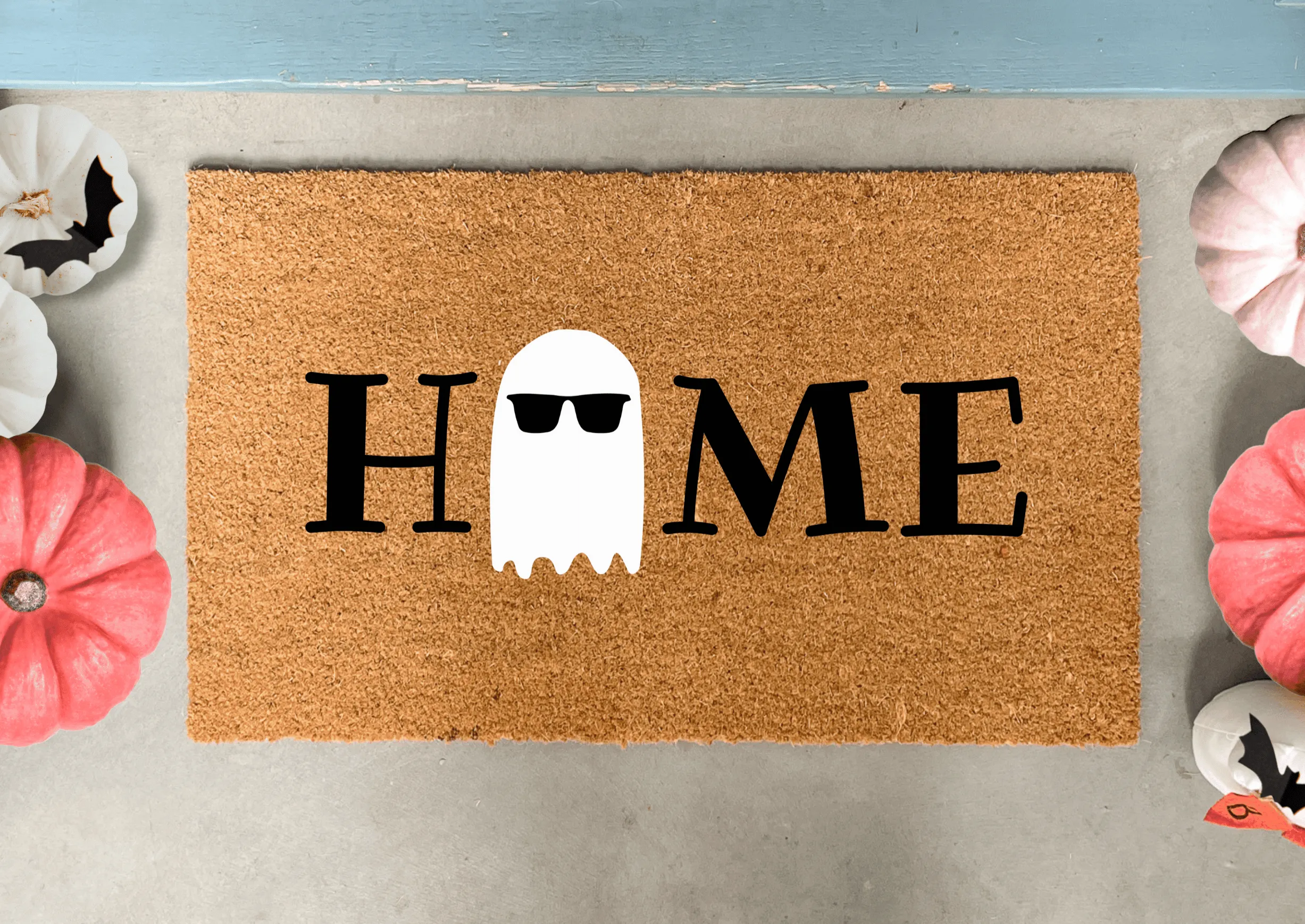 Cute Ghost Halloween Doormat