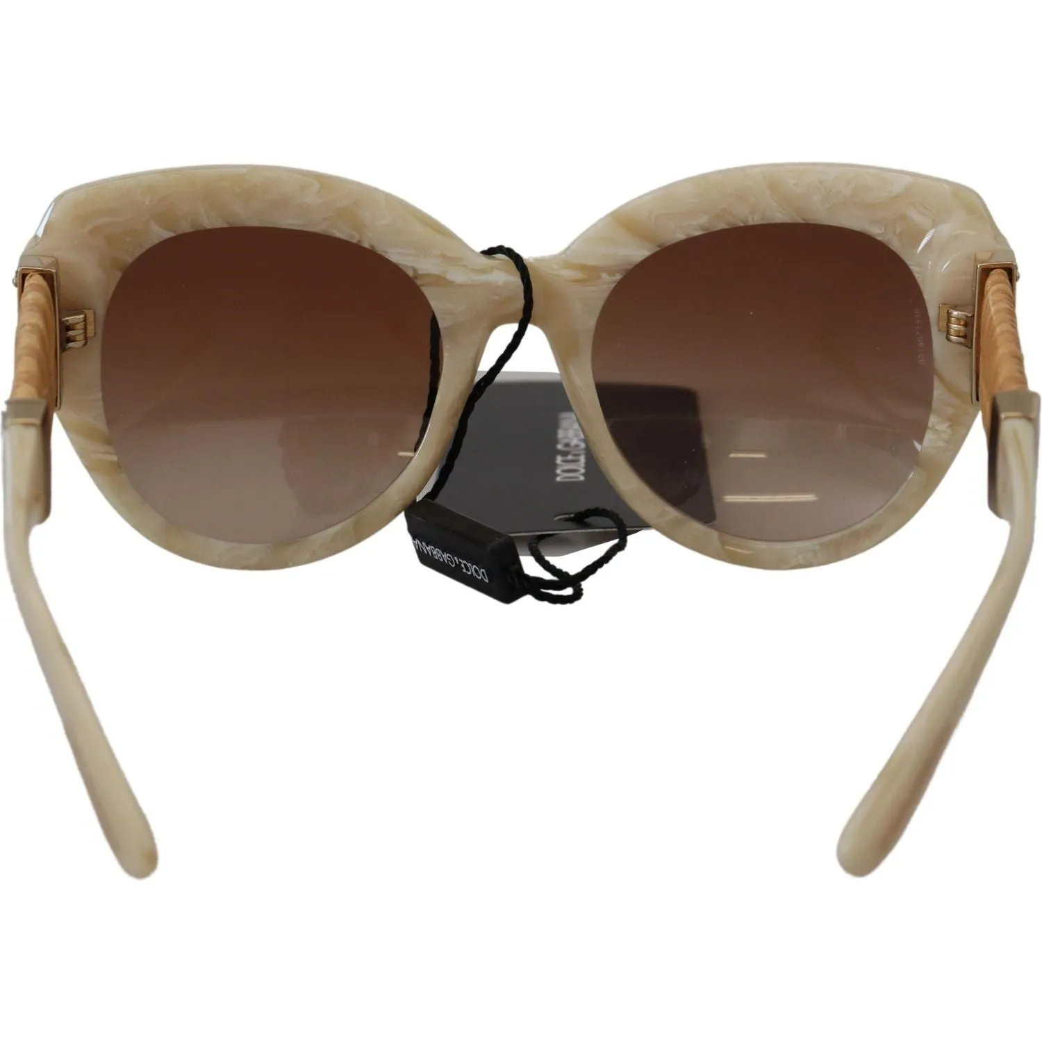 Dolce & Gabbana Beige Chic Acetate Women's Sunglasses