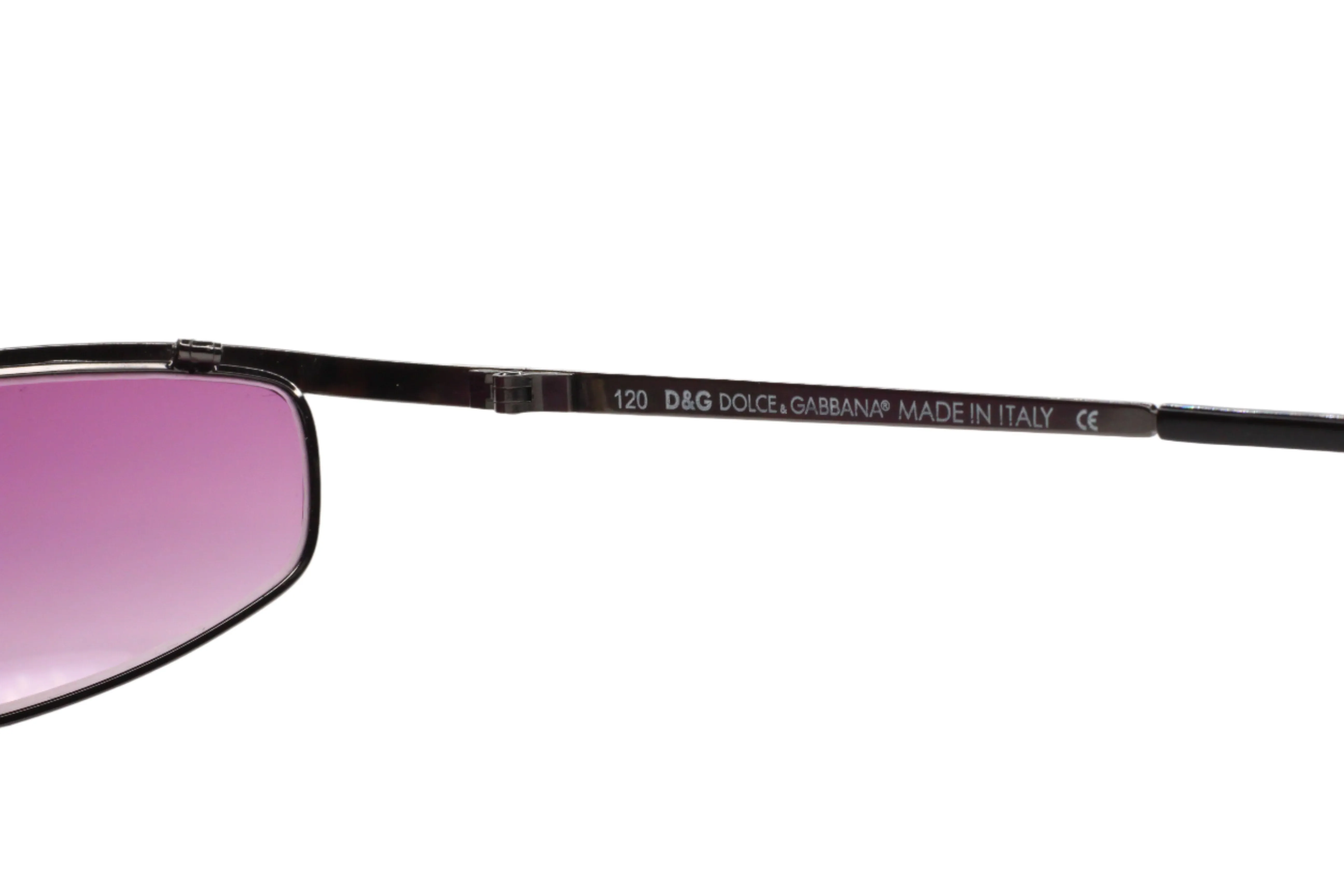 Dolce & Gabbana DG2081 731 Gunmetal Purple Luxury Italy Sunglasses