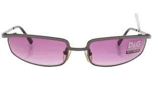 Dolce & Gabbana DG2081 731 Gunmetal Purple Luxury Italy Sunglasses