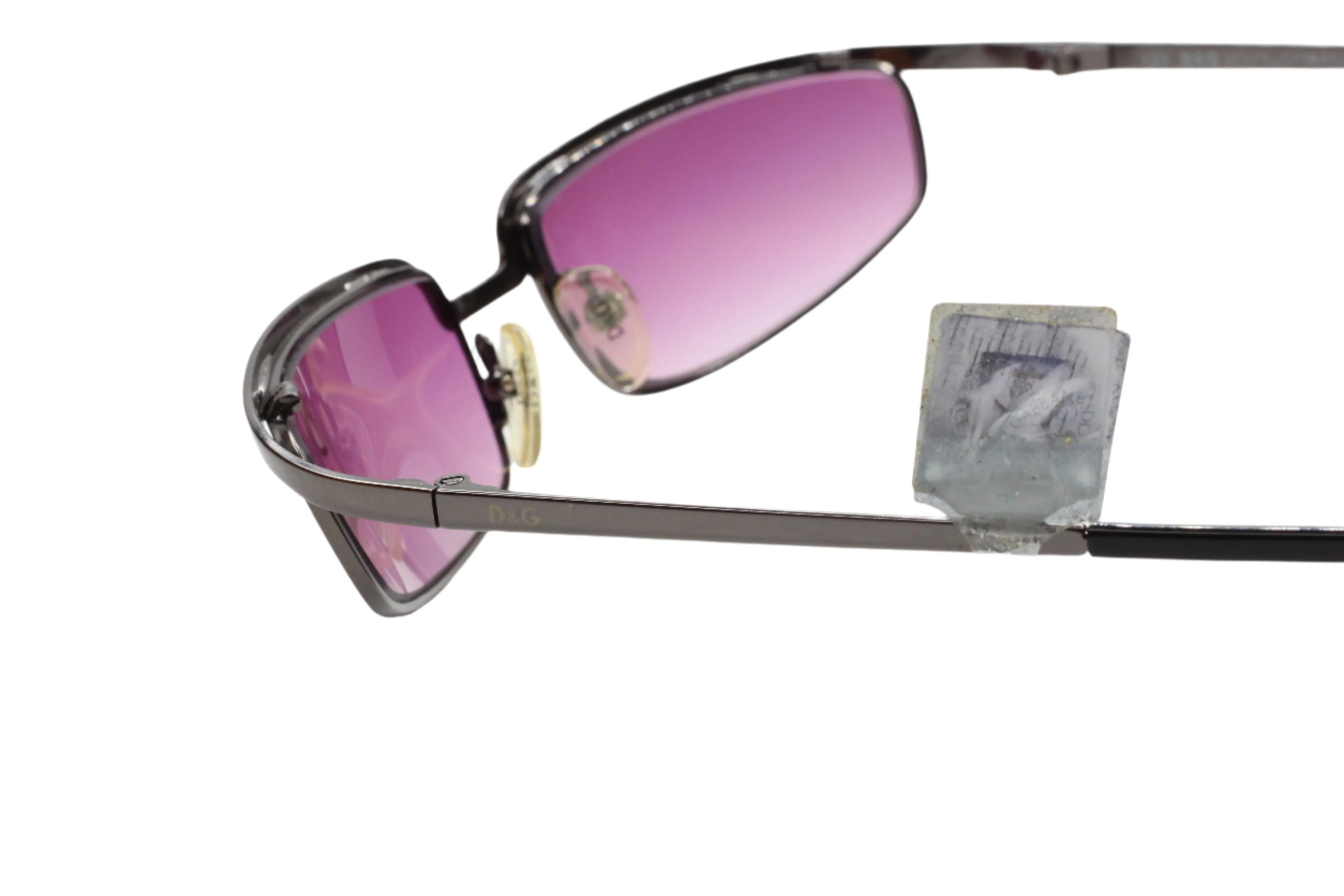 Dolce & Gabbana DG2081 731 Gunmetal Purple Luxury Italy Sunglasses