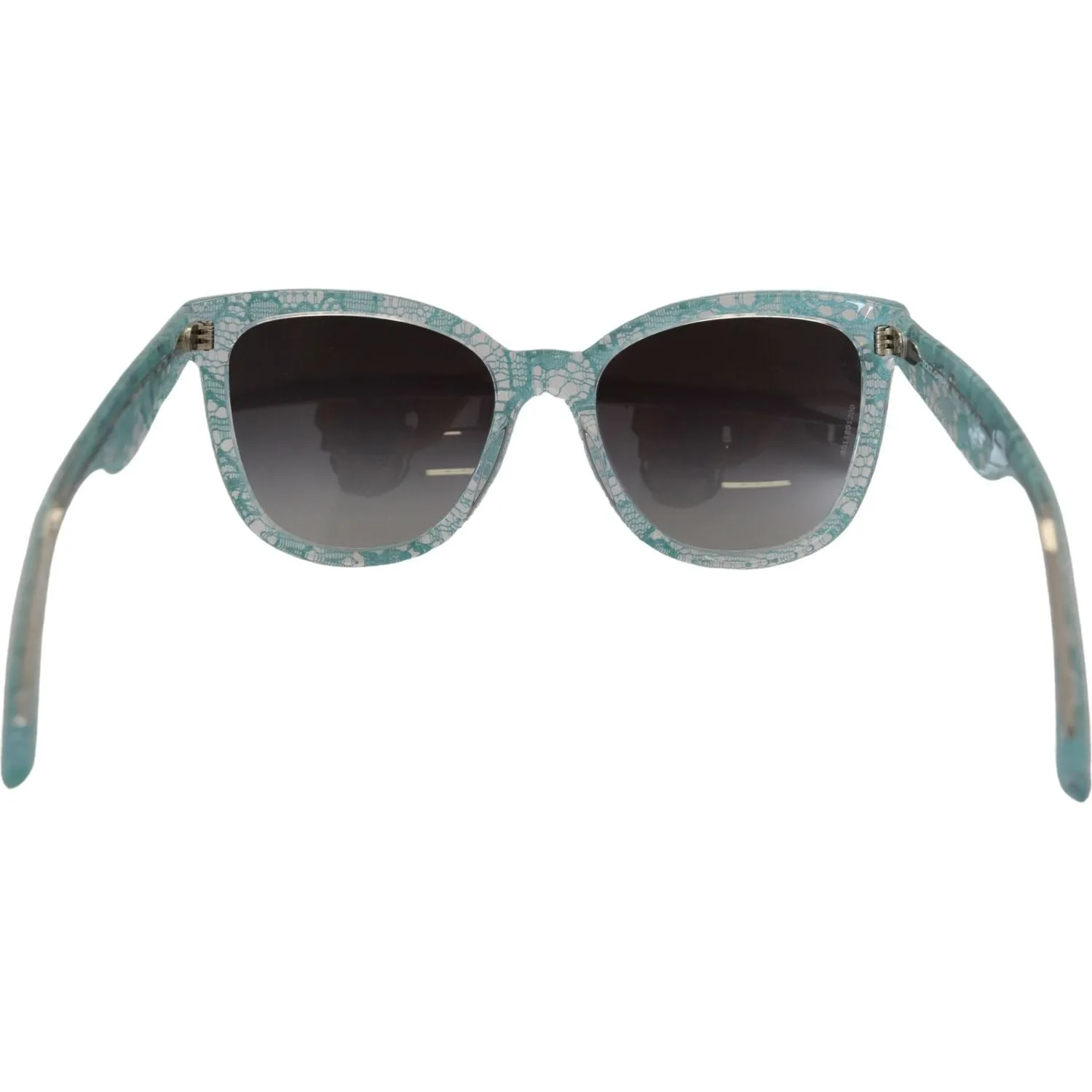 Dolce & Gabbana Elegant Blue Lace Detail Sunglasses