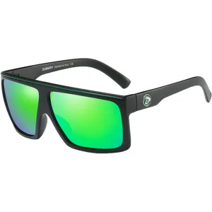 Dubery Polarized Sunglasses 100% UV Protection Black / Green D818 C2