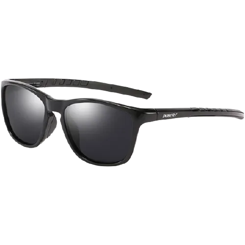 Dubery Polarized Sunglasses 100% UV Protection Black/Black D202 C1