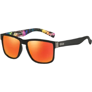 Dubery Polarized Sunglasses 100% UV Protection Sand Black/Orange D518 C5