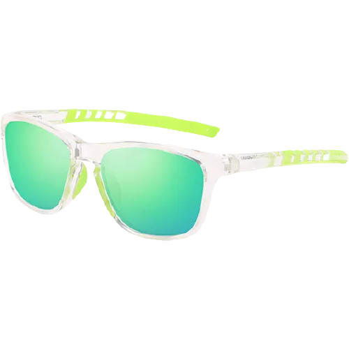 Dubery Polarized Sunglasses 100% UV Protection Transparent/Green-D202 C8