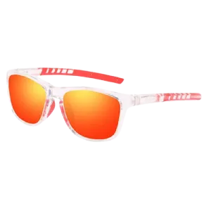 Dubery Polarized Sunglasses 100% UV Protection Transparent/Red D202 C7