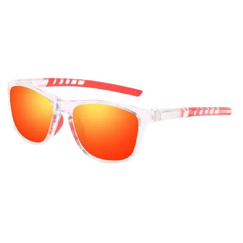 Dubery Polarized Sunglasses 100% UV Protection Transparent/Red D202 C7