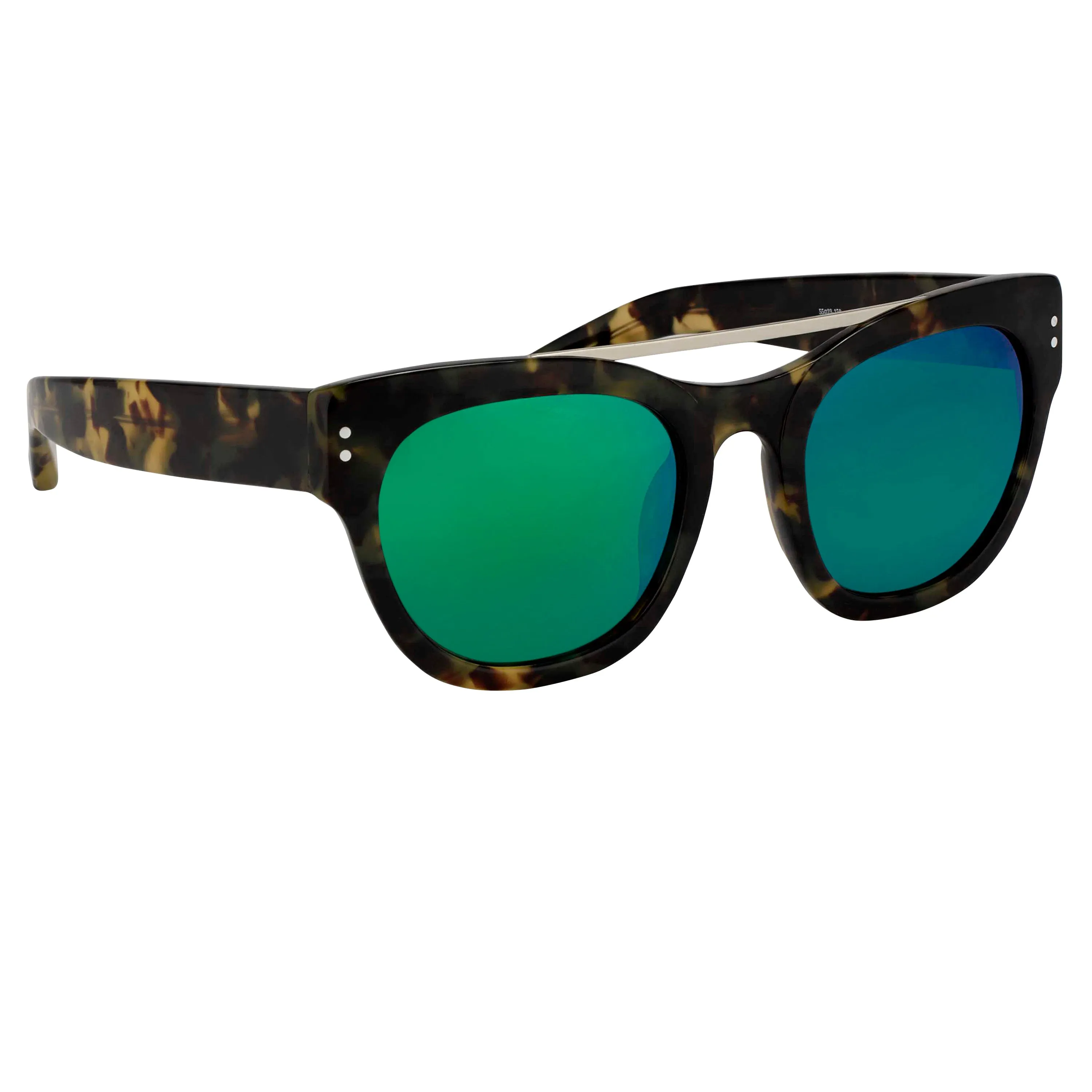 Erdem Unisex Round Green Sunglasses EDM11C2SUN