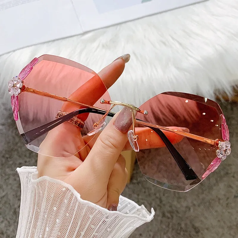 Fancy Women Rhinestone Sunglasses