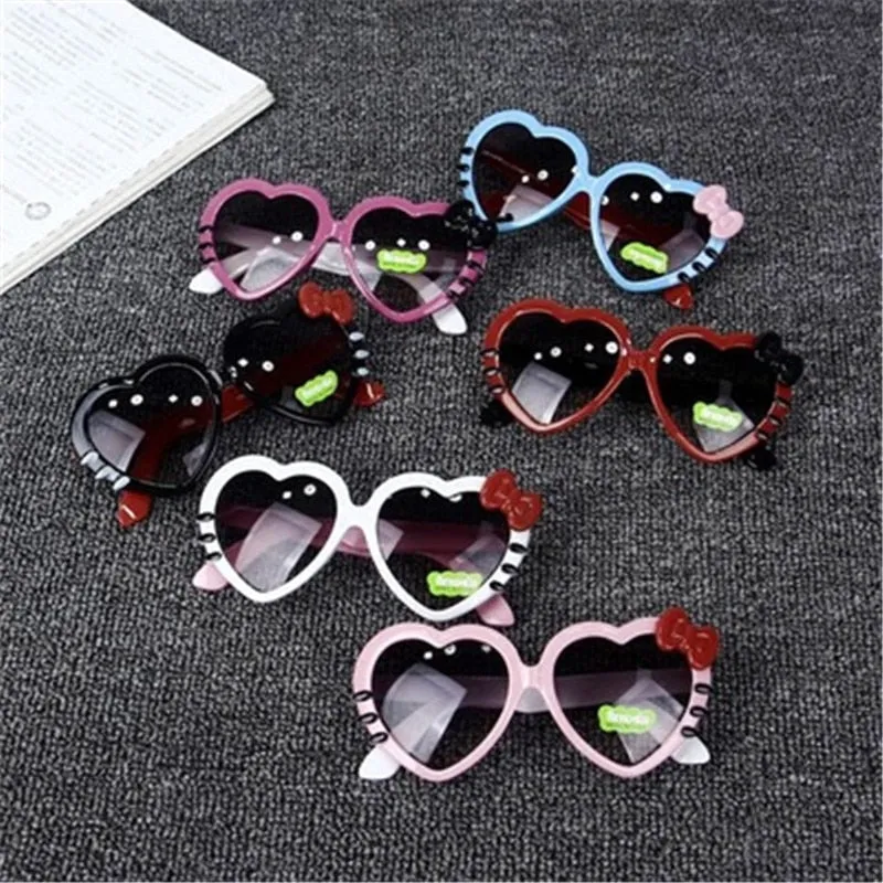 Fashion Kids Sunglasses Children Cute Baby High Quality Boys Gilrs Cat Eye Eyeglasses UV400