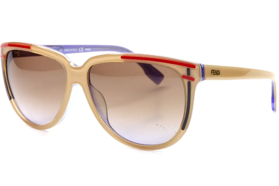 Fendi FS5279 207 Beige Gradient Acetate Luxury Italy Sunglasses