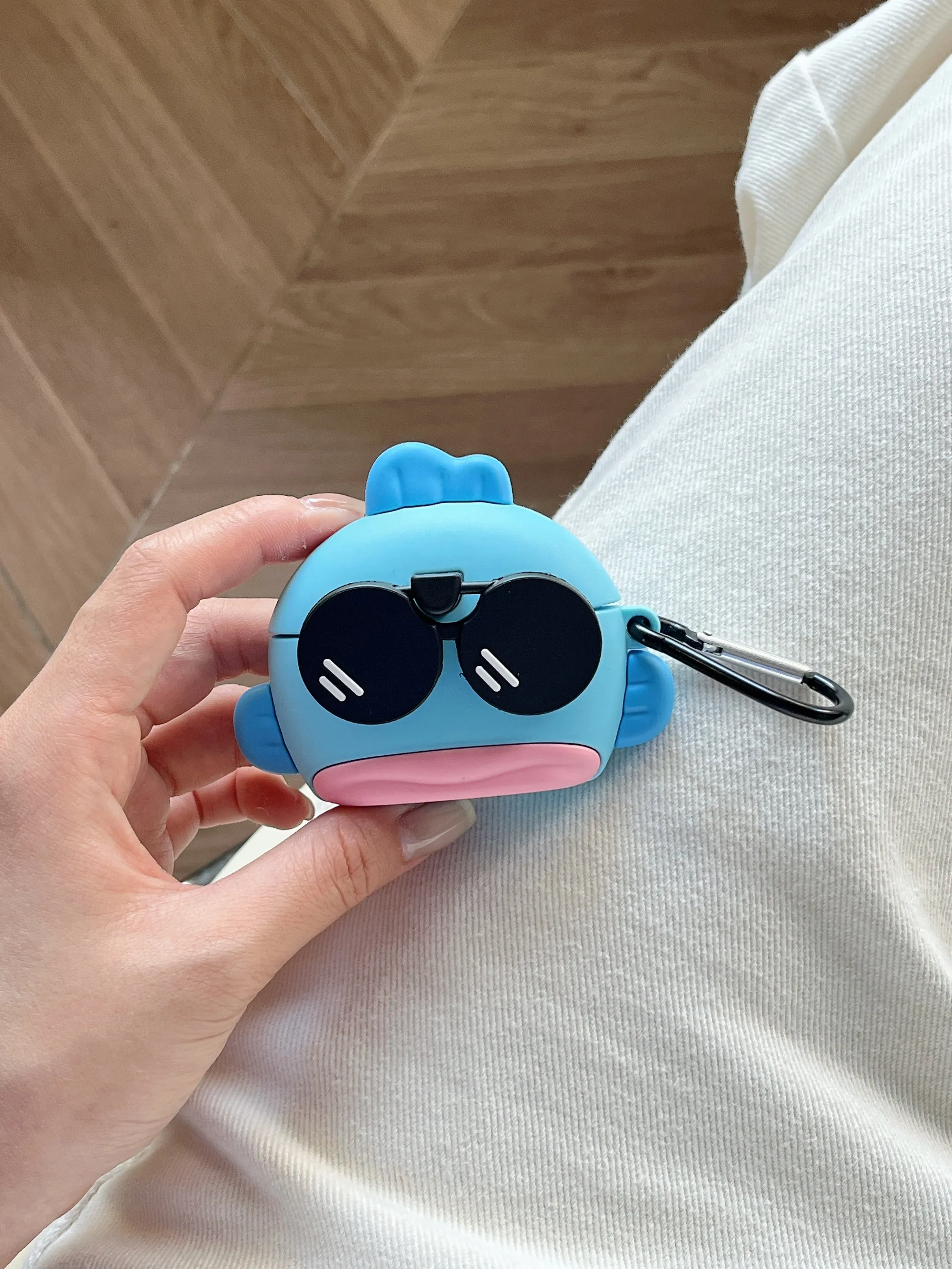 Fish In Sunglasses Silicon Airpod Case