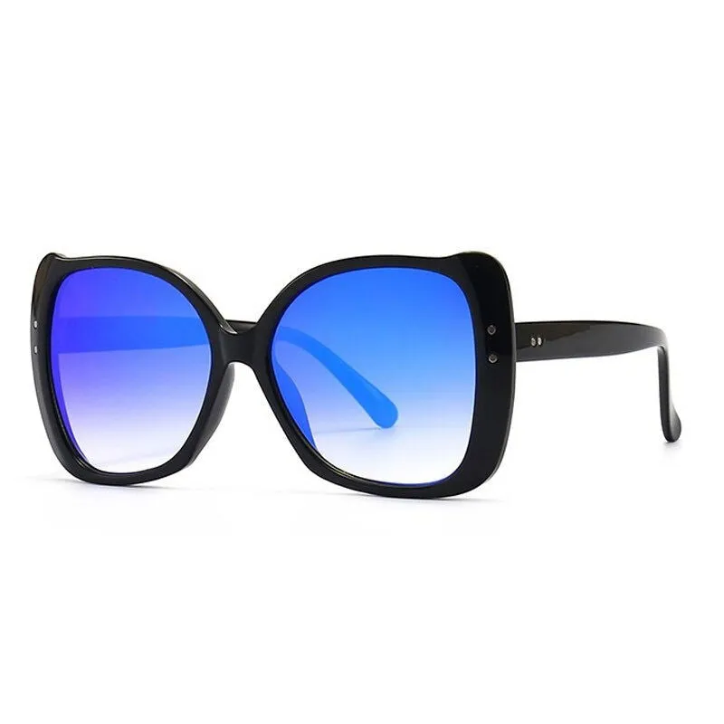 Full Frame Oversize Square Cat Eye Sunglasses