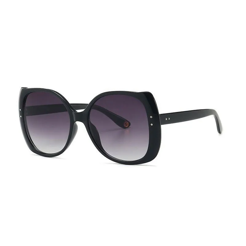 Full Frame Oversize Square Cat Eye Sunglasses