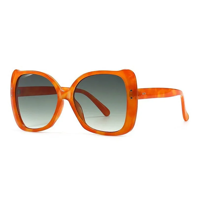 Full Frame Oversize Square Cat Eye Sunglasses