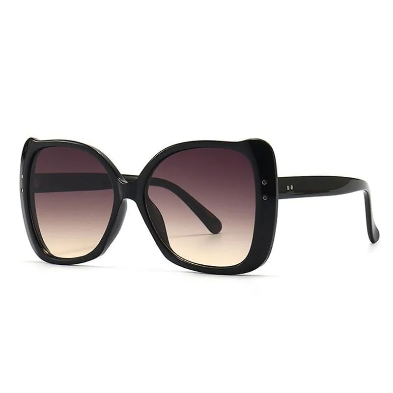 Full Frame Oversize Square Cat Eye Sunglasses