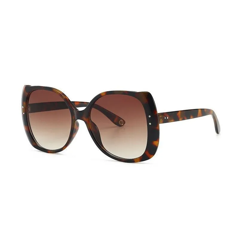 Full Frame Oversize Square Cat Eye Sunglasses