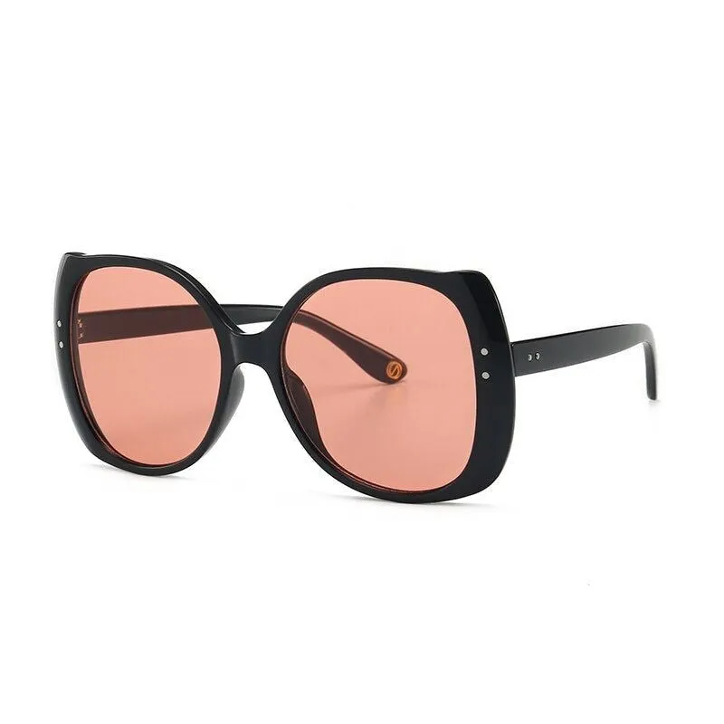 Full Frame Oversize Square Cat Eye Sunglasses