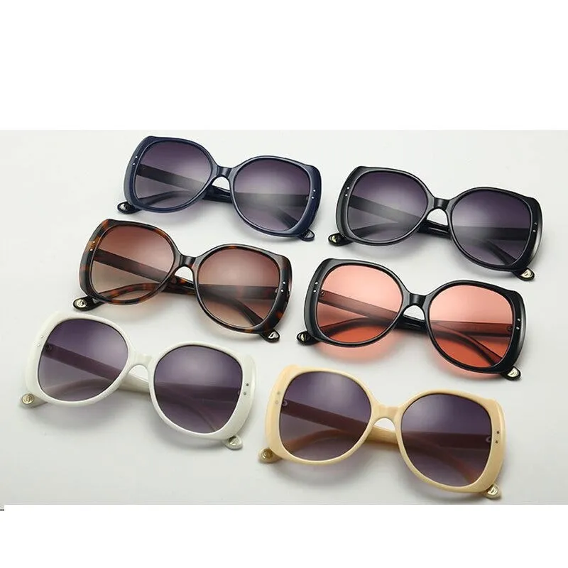 Full Frame Oversize Square Cat Eye Sunglasses