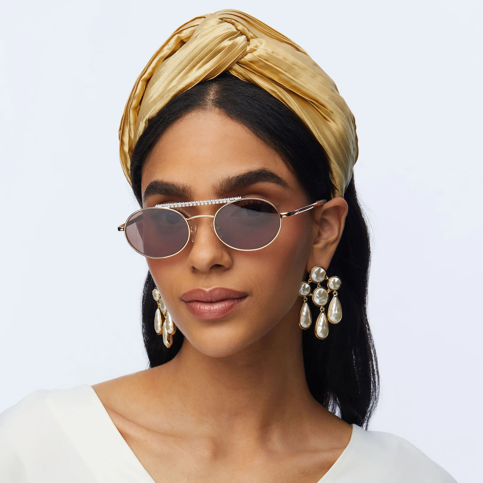 GOLD ANAHEIM AVIATOR SUNGLASSES