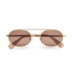 GOLD ANAHEIM AVIATOR SUNGLASSES