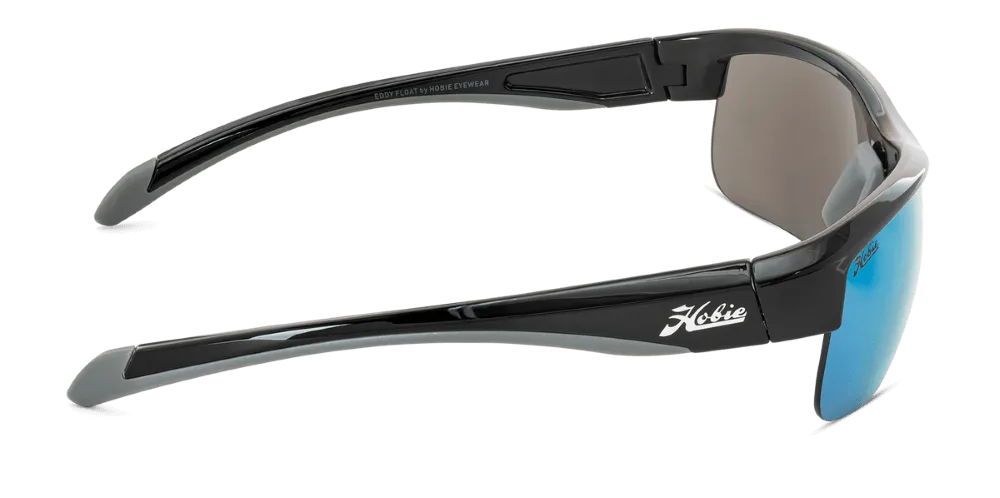 Hobie Eyewear Eddy Float Satin Black / Grey Frame With Polarized Cobalt Lens