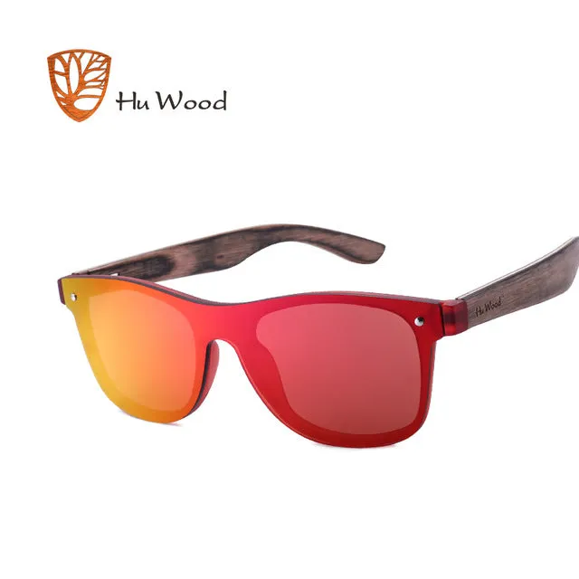 Hu Wood Brand Sunglasses Women Men Flat Lens Rimless Square Frame Gg 8021-1